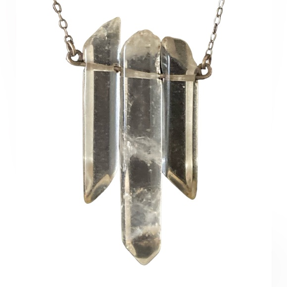 CLEAR CRYSTAL QUARTZ NECKLACES - Picture 6 of 16